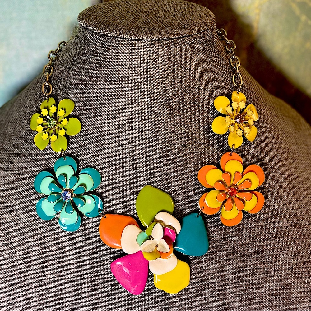Statement Floral Chunky Necklaces
